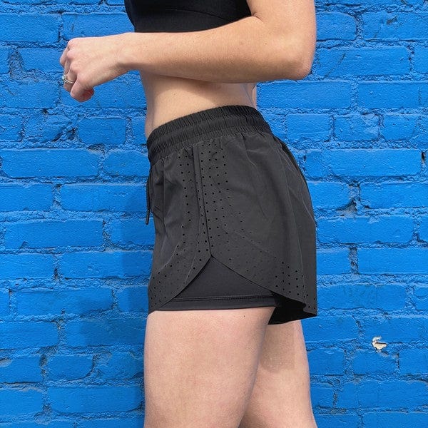 Arielle Athletic Shorts with Built-In Compression-RuK Pack