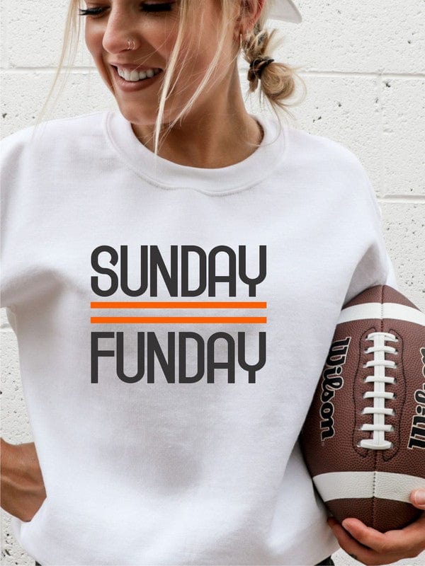 Black and Orange Sunday Funday Crewneck Sweatshirt-RuK Pack