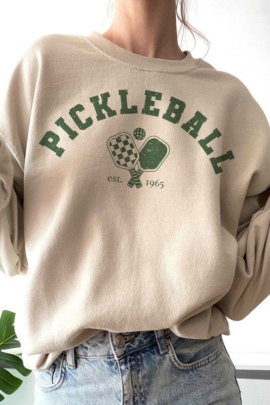 A. BLUSH CO. SAND / S PICKLEBALL EST 1965 Graphic Sweatshirt