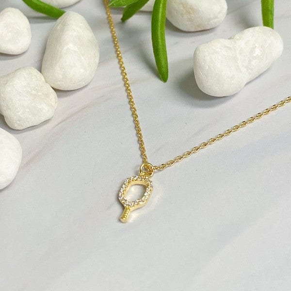 Ellison and Young Gold / OS Club Pickleball Dainty Necklace