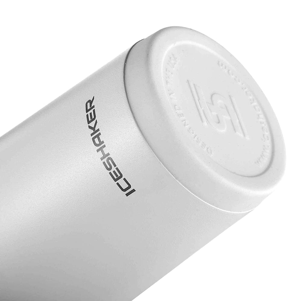 Ice Shaker Shaker Bottle RuK Ice Shaker Sport Bottle (26oz) - White