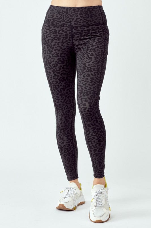 Leopard Active Faux Leather Legging - Shop Daffodils Boutique