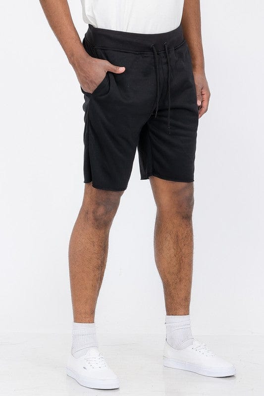 WEIV BLACK / S Raw Cut Sweat Shorts