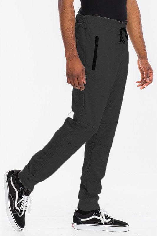 WEIV BLACK / S Weiv Mens Solid Heathered Jogger