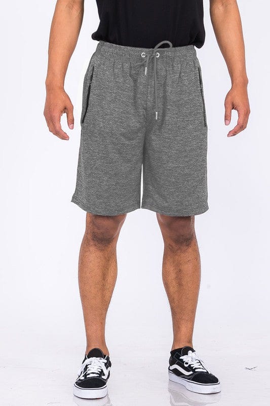 WEIV GREY / S Weiv Marbled Active Running Shorts