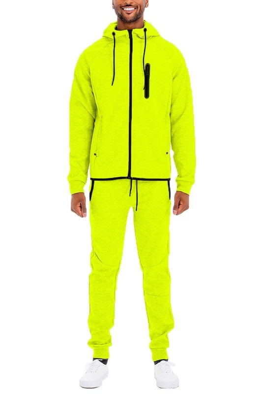WEIV LIME / S Weiv Mens Dynamic Active Tech Suit