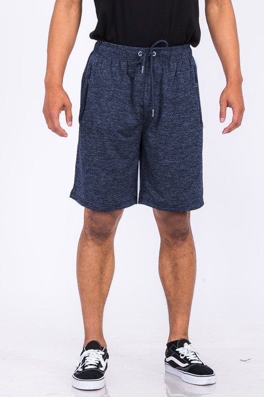 WEIV NAVY / S Weiv Marbled Active Running Shorts