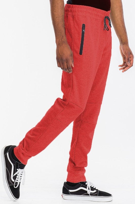 WEIV RED / S Weiv Mens Solid Heathered Jogger