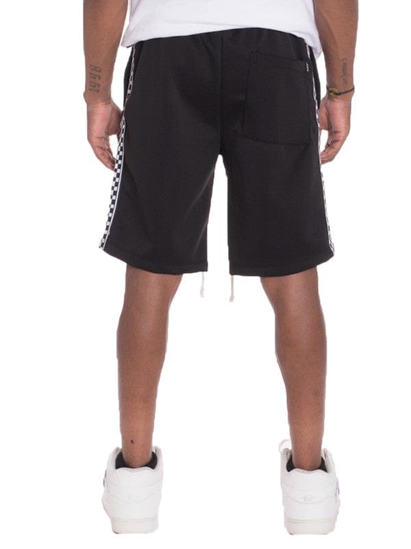 WEIV Weiv Mens Checkered Stripe Track Shorts